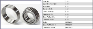 Radlager Hinten - Wheel Bearing Rear  Corvette C4